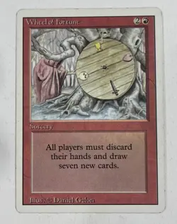 Wheel Of Fortune Revised MP Moderate Play MTG Magic The Gathering A - Image 1
