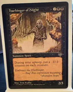 🔥 Harbinger of Night NONFOIL MTG Moderate Play Mirage Reserved List 🔥 - Image 1
