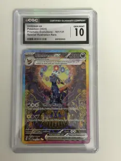 CGC 10 Umbreon ex Prismatic Evolutions SIR Alt Art Pokemon Card #161 Gem Mint - Image 1