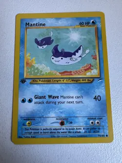 Mantine 74/105 1st Edition Neo Destiny WOTC Vintage Pokemon - Image 1