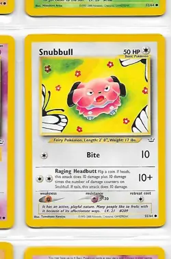 SNUBBULL 55/64 - Pokemon - Neo Revelation Unlimited - NM - Image 1
