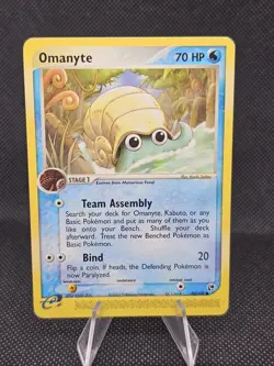 Pokemon TCG Omanyte EX Sandstorm 70/100 Regular Common - Image 1