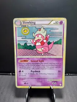 Pokemon TCG Slowking 12/123 Heartgold & Soulsilver 2010 Holo HP - Image 1
