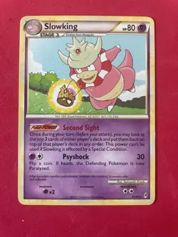 Heavily Played Slowking 32/95 Normal Call of Legends Pokemon - Image 1