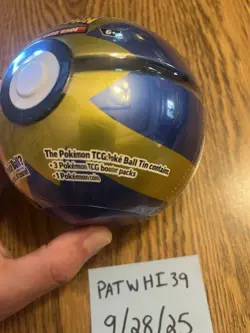 Pokemon TCG PokeBall Tin - Quick Ball H24 - Sealed IN HAND - Image 2