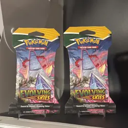 2x Pokemon: Sword & Shield Evolving Skies Sleeved Booster Pack 820650808784 - Image 2