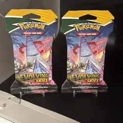2x Pokemon: Sword & Shield Evolving Skies Sleeved Booster Pack 820650808784 - Image 3