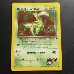 Pokemon Vintage Holo Rocket’s Scyther 13/132 Gym Heroes WotC 2000 - Image 1
