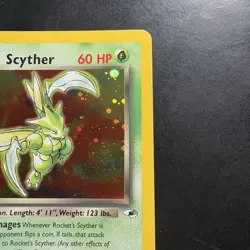 Pokemon Vintage Holo Rocket’s Scyther 13/132 Gym Heroes WotC 2000 - Image 3