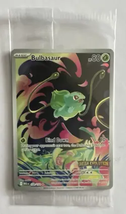 Pokemon TCG Bulbasaur 133/132 Mega Evolution Stamped Promo NM Sealed - Image 1
