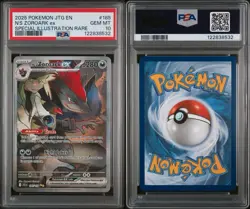 Pokemon TCG N's Zoroark ex 185/159 Sv09 Special Illustration Rare Holo PSA 10 - Image 3