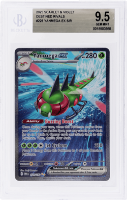 2025 Pokemon Destined Rivals Yanmega Ex Special Illustration Rare #228 BGS 9.5 - Image 1
