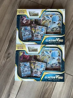Pokemon TCG Glaceon VSTAR Special Collection Box SET - Factory Sealed 2 Box Lot - Image 1
