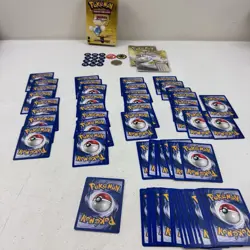 WotC Pokemon TCG Neo Genesis Hotfoot theme deck Open Complete Metal Coin - Image 2