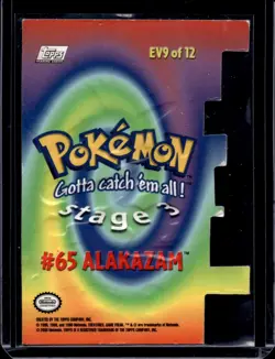 Topps Alakazam 65 Die Cut EV9 of 12 (LP) 1998 VHTF Pokemon TCG - Image 2