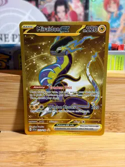 MIRAIDON ex 253/198 Scarlet&Violet Base Set Gold Rare Pokemon TCG Near Mint - Image 1