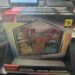 Pokemon TCG Prismatic Evolutions Poster Collection, 6 New Boxes with Display - Image 2