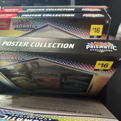 Pokemon TCG Prismatic Evolutions Poster Collection, 6 New Boxes with Display - Image 4