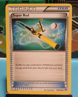 Super Rod 149/162 Breakthrough Regular Non Holo NM/M Condition 2015 Pokemon - Image 1