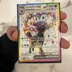 Umbreon Ex 176 Pokemon TCG Prismatic Evolutions - Black Star Promo NM - Image 1