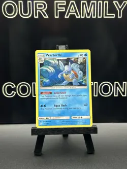 POKEMON WARTORTLE #34/214 UNCOMMON COSMOS HOLOFOIL SWIRL UNBROKEN BONDS - Image 1