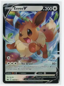 Pokemon TCG - Eevee V 108/159 - Crown Zenith - Ultra Rare - Image 1