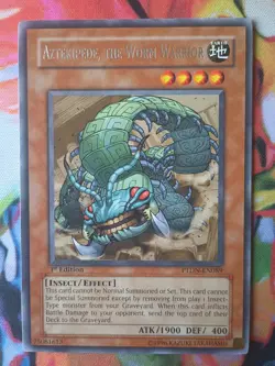 Yu-Gi-Oh! Aztekipede, The Worm Warrior PTDN-EN089 Rare 1st Edition Near Mint - Image 1