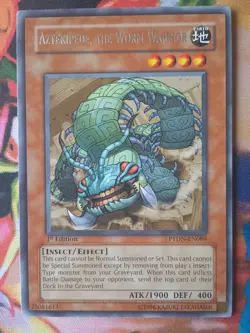 Yu-Gi-Oh! Aztekipede, The Worm Warrior PTDN-EN089 Rare 1st Edition Near Mint - Image 3