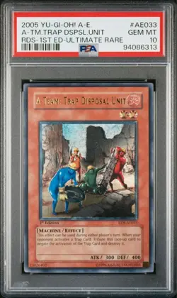 PSA 10 2005 A Team Trap Dspsl Unit RDS-AE033 1st ED Ultimate Rare YuGiOh English - Image 1