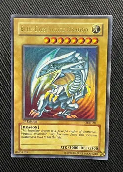 2002 YuGiOh SDK-001 1st Edition Blue-Eyes White Dragon Ultra Rare English Holo - Image 1