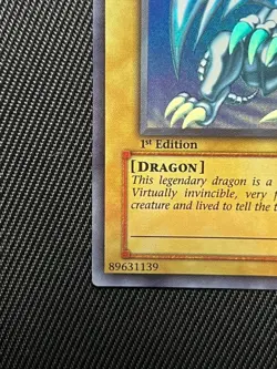 2002 YuGiOh SDK-001 1st Edition Blue-Eyes White Dragon Ultra Rare English Holo - Image 5