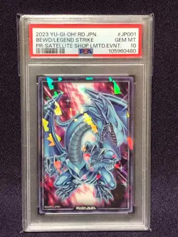 2023 PSA 10 GM Blue Eyes White Dragon Shop Limited Promo #JP001 YuGiOh Rush Duel - Image 1