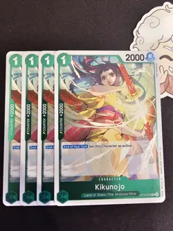 4x OP14-023 Kikunojo R Playset -One Piece TCG- The Azure Sea's Seven Eng - Image 1