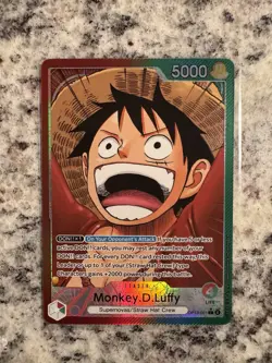 One Piece CCG Monkey D Luffy Alternative Art Leader OP13-001 NM English TCG - Image 2