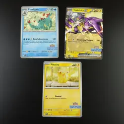 Pikachu Feraligatr Toxtricity ex SVP 213 214 215 Cards Illustration Contest 2024 - Image 1