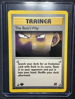 Pokemon Card: The Boss's Way 73/82 1st Edition Team Rocket Set Rare! EXC - Image 1