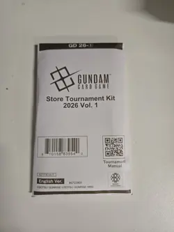 Gundam Card Game - Store Tournament Kit 2026 Vol 1 English SEALED - Image 1
