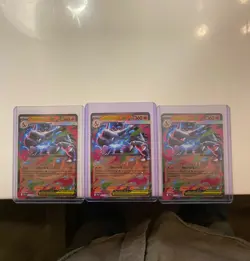Pokemon Mega Charizard X EX Holo Lot of 3 Cards Collectible TCG - Image 1