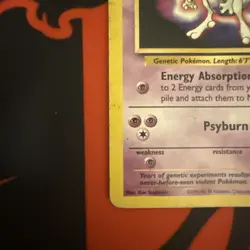 Mewtwo Pokemon Promo The First Movie Card #3 with a Kids WB Stamp Look - Image 5