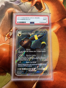 Umbreon Gx 142/149 Sun & Moon Base Set PSA Graded 9 Pokemon Trading Card Game - Image 1