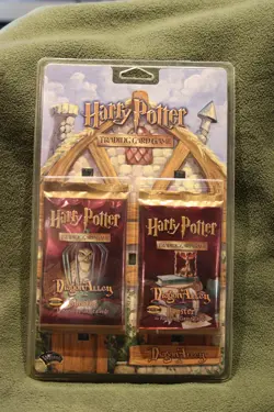 Two Pack Harry Potter Trading Card Game Diagon Alley 11 Card Booster Pack Sealed - Image 1
