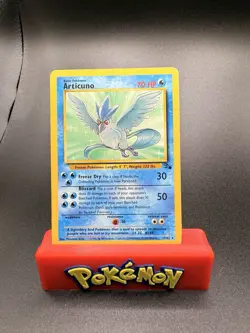 Pokemon TCG Articuno Card 17/62 Fossil Unlimited Non-Holo Rare MP - Image 1