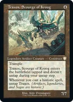 Traxos, Scourge of Kroog (Retro Frame) NM #170 Commander MTG - Image 1