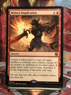 Molten Duplication (Non-foil) OTJ: the Big Score 0014 Mythic MTG - Image 1