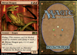 Magic the Gathering -MTG- Shivan Dragon - Image 1