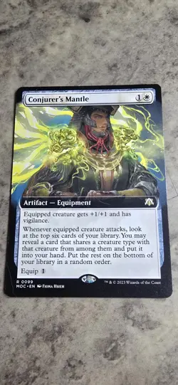 Conjurer's Mantle (Extended Art) Commander: March of the Machine Regular MTG NM - Image 1