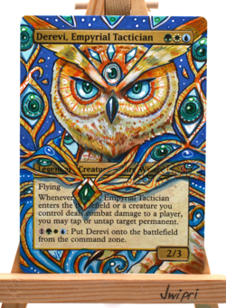 Derevi Empyrial Tactician Alter MTG hand painted altered magic the gathering EDH - Image 1