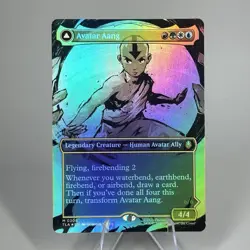 Magic The Gathering Aang 308 Foil Borderless Avatar: The Last Airbender - Image 1