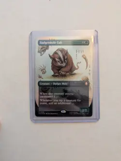 Badgermole Cub Borderless Full Art Foil MTG ATLA - Image 1