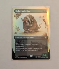 Badgermole Cub Borderless Full Art Foil MTG ATLA - Image 2